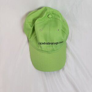 Lime Green "Pickleballratings.com" Port & Company Baseball Cap